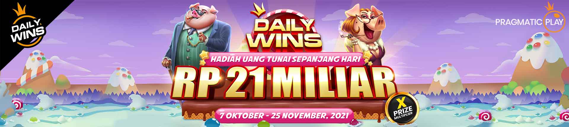 PROMOSI DAILY WINS PIGGY BANK FORTUNE PRAGMATIC BOLALION