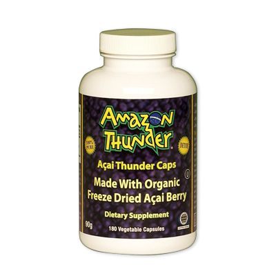Organic and Kosher Certified PURE Freeze Dried Açai Berry Powder Capsules.